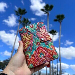 Vera Bradley | "Paisley In Paradise" Signature Passport Travel Wallet